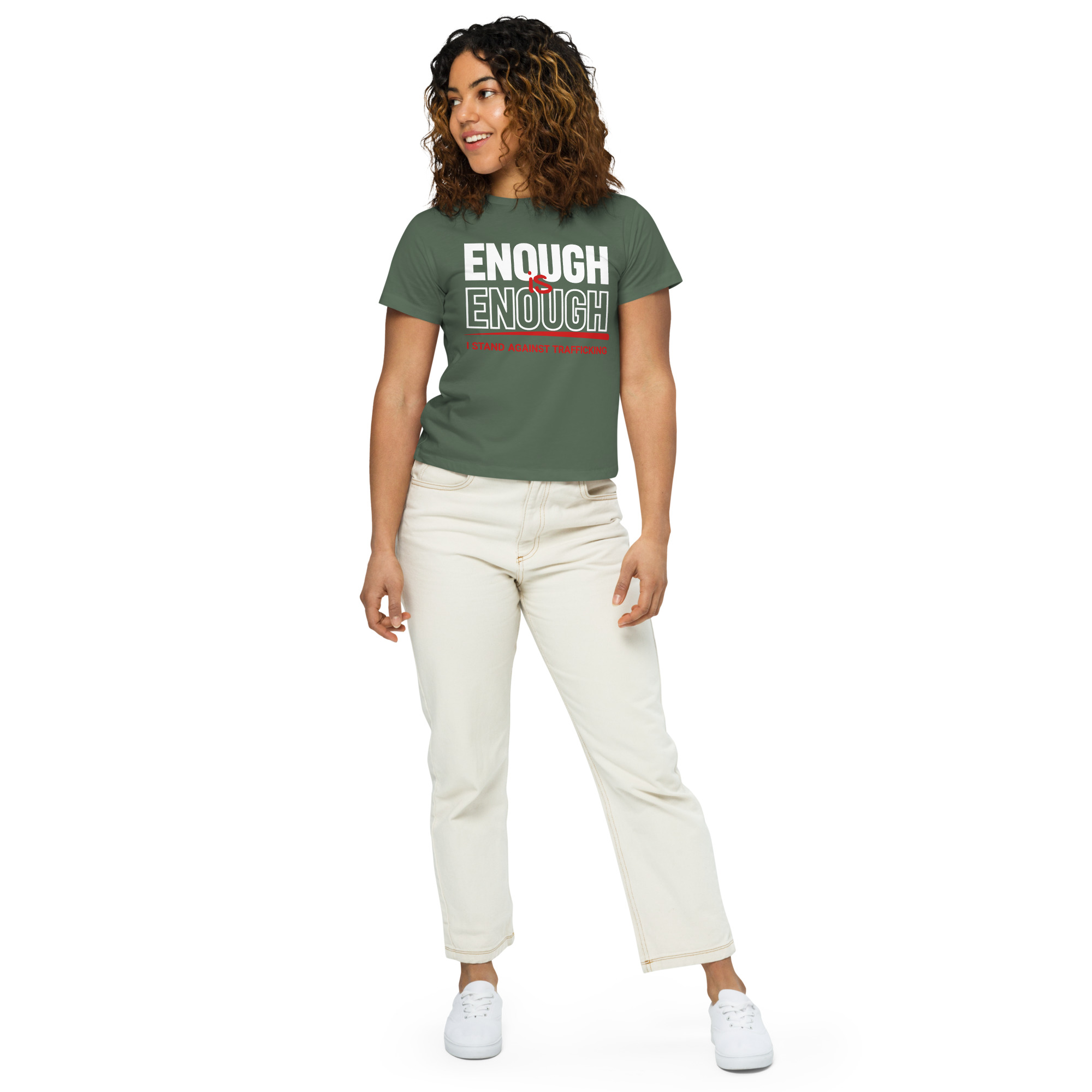 Women’s High-Waisted T-Shirt - Image 9