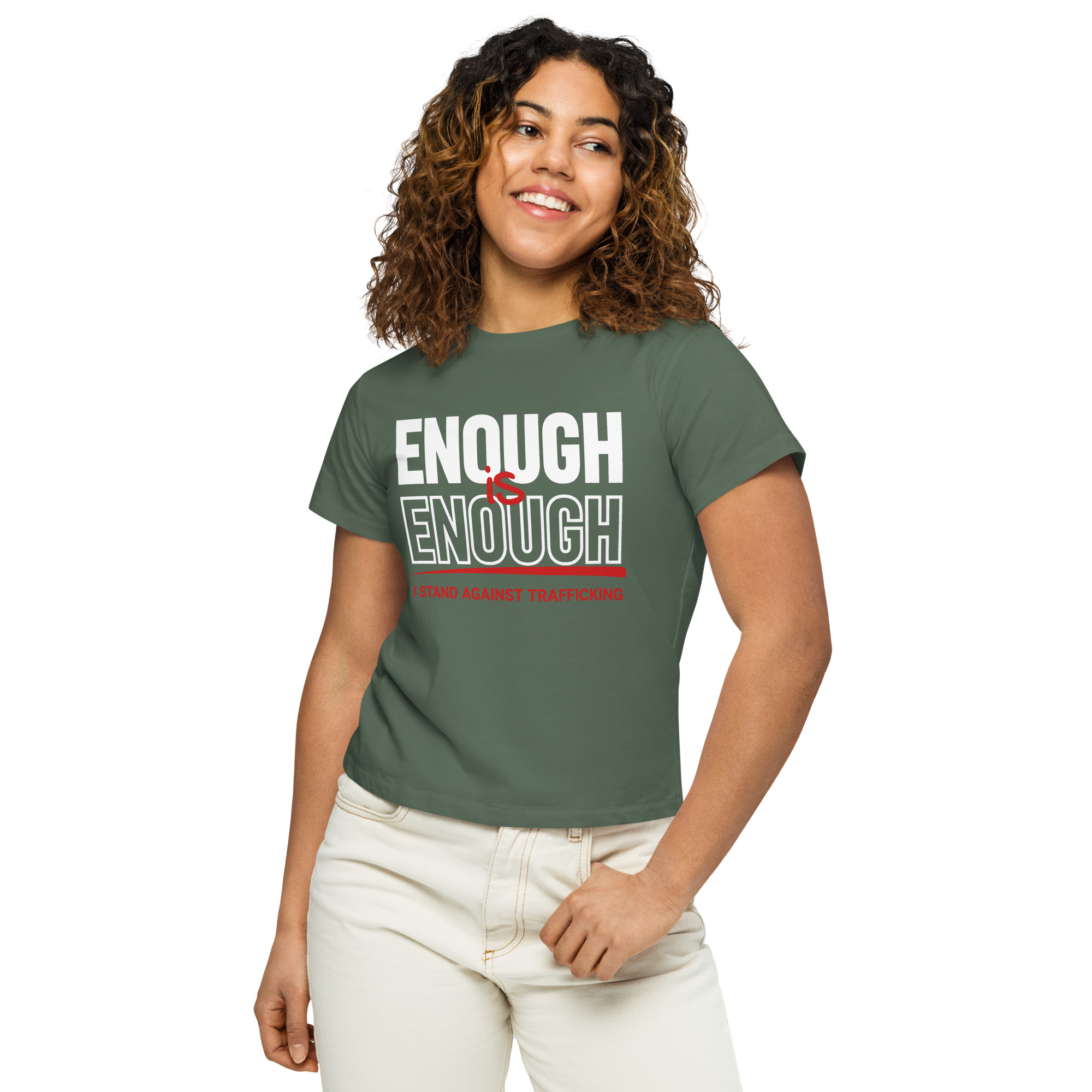 Women’s High-Waisted T-Shirt - Image 3