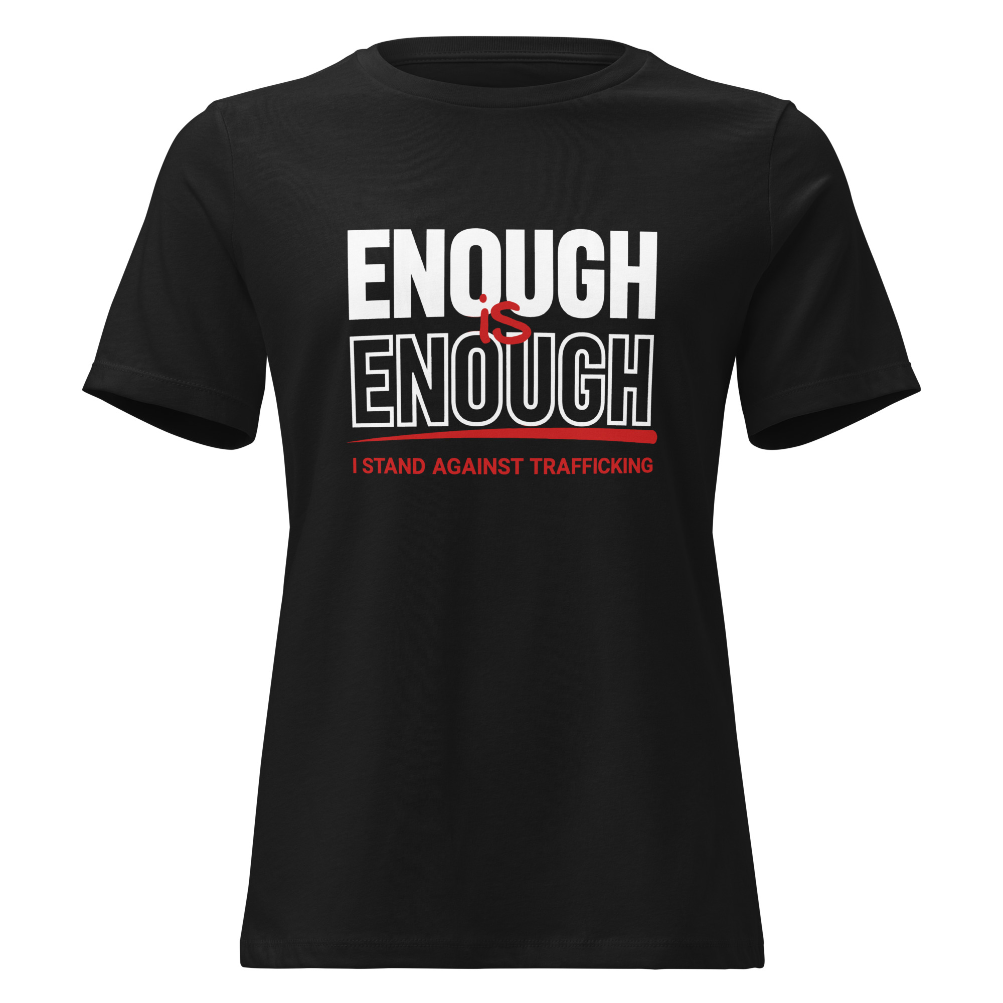 Women’s Relaxed T-Shirt – I Stand Against Trafficking - Image 2