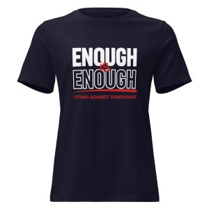 Women’s Relaxed T-Shirt – I Stand Against Trafficking