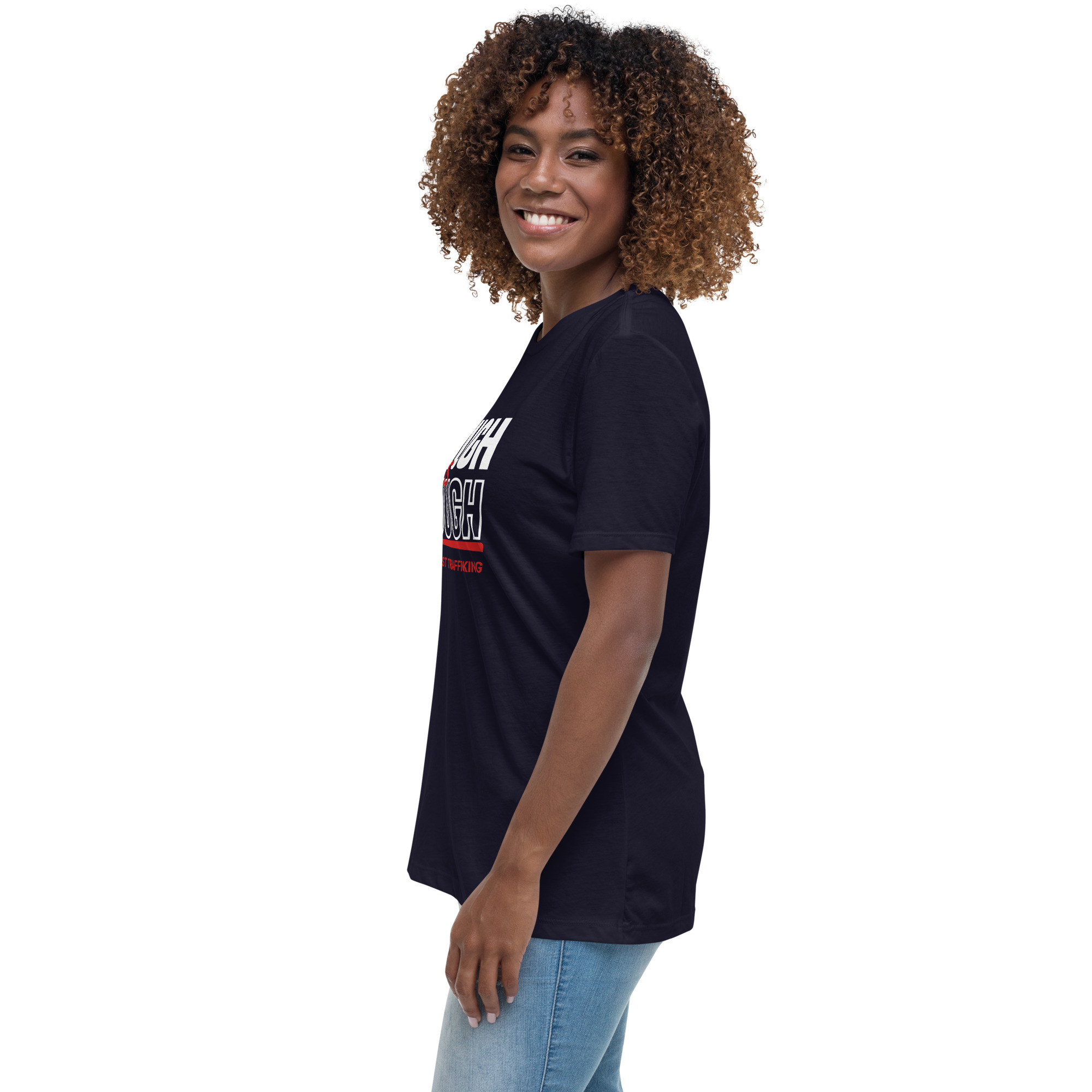 Women’s Relaxed T-Shirt – I Stand Against Trafficking - Image 25