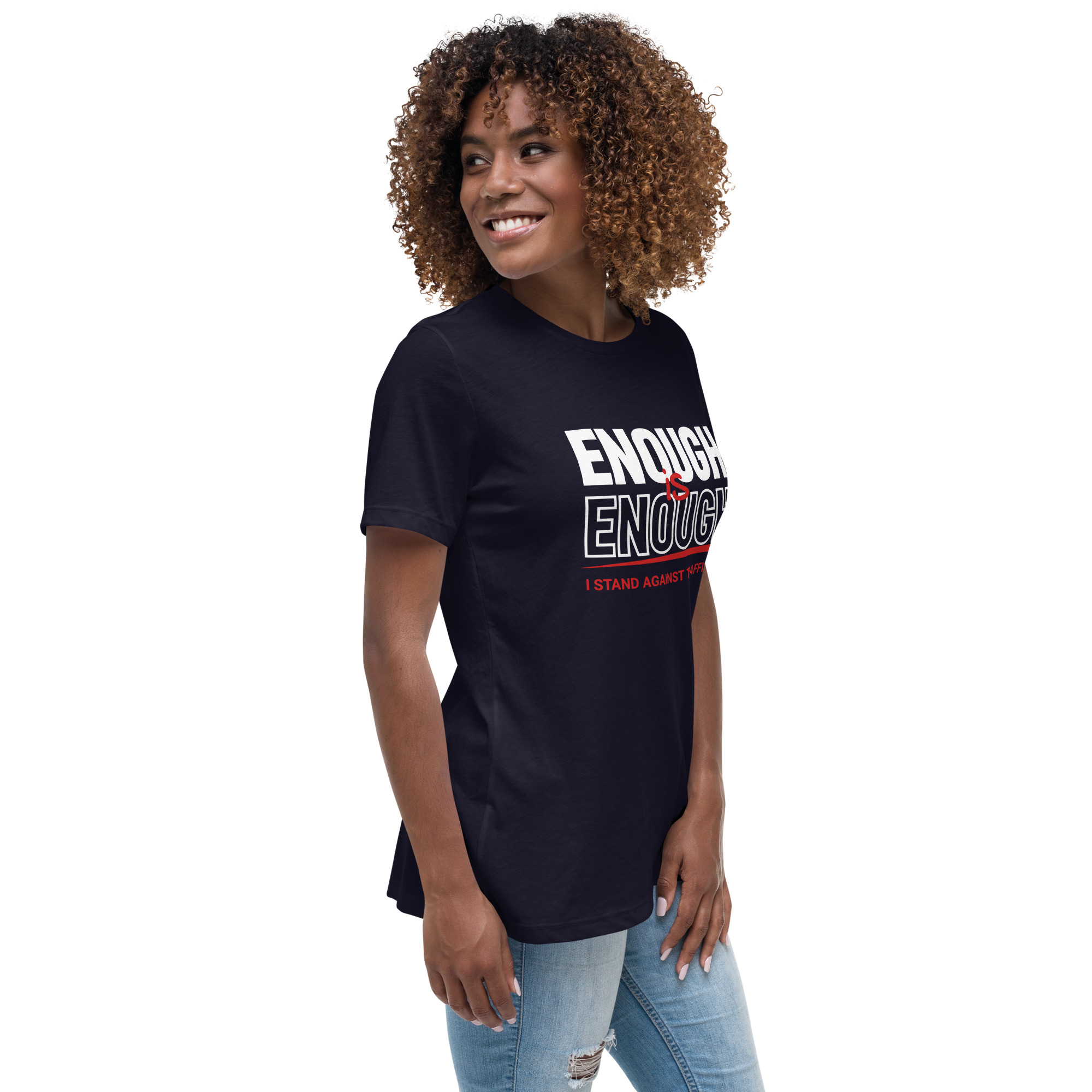 Women’s Relaxed T-Shirt – I Stand Against Trafficking - Image 22